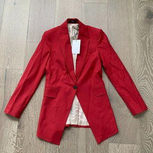 Theory Etiennette Blazer in Crimson